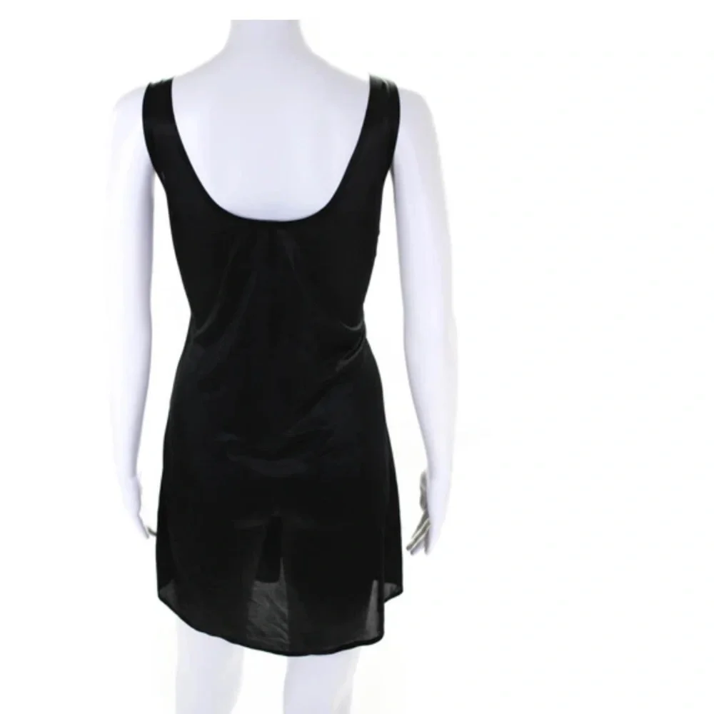Spanx Womens Black Scoop Neck Sleeveless Dress Slip Sz L